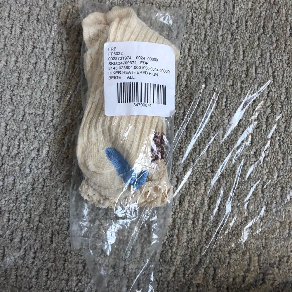 Free People Cream Ruffle Socks - Picture 3 of 3